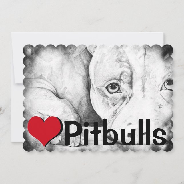 辛抱強く待つ(ハートピットブル) (正面)