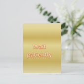 辛抱強く待つ ポストカード (スタンド正面)