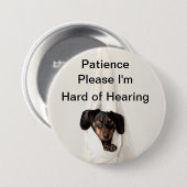 辛抱強く聞き懸命だ 缶バッジ (正面&裏面)