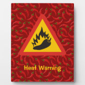 辛辣な危険の兆候 フォトプラーク (正面)