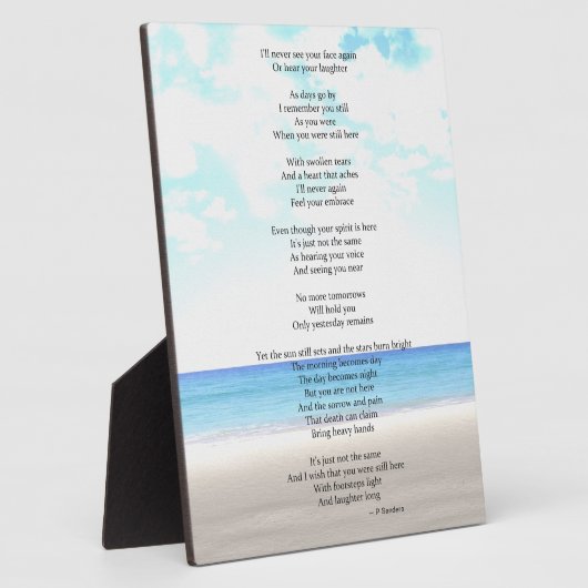 辞世の句 フォトプラーク (側面)