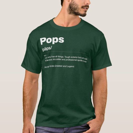 辞書おもしろい定義ファーザデイギフト Tシャツ (正面)
