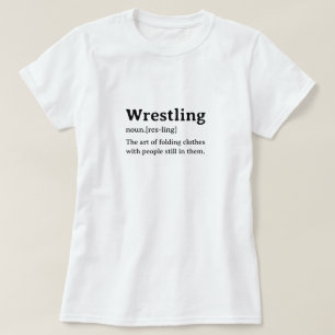 辞書おもしろい定義レスリング Tシャツ
