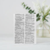 辞書からのページ ポストカード (スタンド正面)