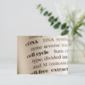 辞書における化学用語のクローズアップ ポストカード (スタンド正面)