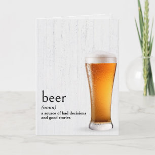 辞書によるビール誕生日の定義 カード