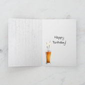辞書によるビール誕生日の定義 カード (内部)
