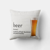 辞書のビール定義 クッション (裏面)