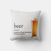 辞書のビール定義 クッション (正面)