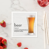 辞書のビール定義 スタンダードカクテルナプキン (インサイチュ)