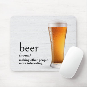 辞書のビール定義 マウスパッド