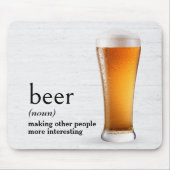辞書のビール定義 マウスパッド (正面)