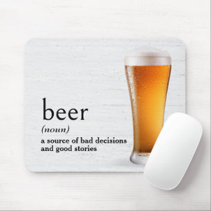 辞書のビール定義 マウスパッド
