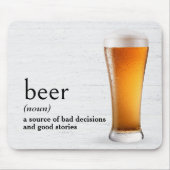 辞書のビール定義 マウスパッド (正面)