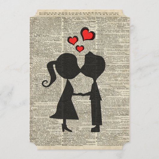 辞書のページに愛のイラスト (正面)