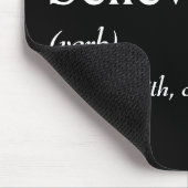 辞書の定信じ義 マウスパッド (コーナー)