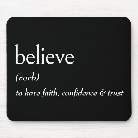 辞書の定信じ義 マウスパッド (正面)