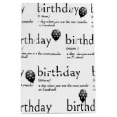 辞書の意味誕生日 ミディアムペーパーバッグ (正面)