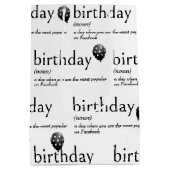 辞書の意味誕生日 ミディアムペーパーバッグ (裏面)