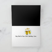 辞書の誕生日用ビール定義 カード (内部)