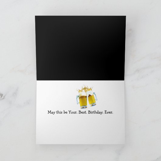 辞書の誕生日用ビール定義 カード (内部)