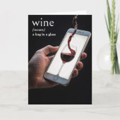 辞書の誕生日用WINEの定義 カード (正面)