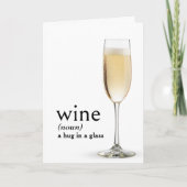 辞書の誕生日用WINEの定義 カード (正面)