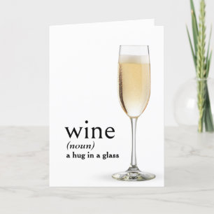 辞書の誕生日用WINEの定義 カード