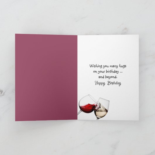 辞書の誕生日用WINEの定義 カード (内部)