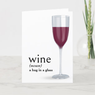 辞書の誕生日用WINEの定義 カード