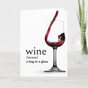 辞書の誕生日用WINEの定義 カード
