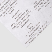 辞書タイプライターワードアンティーク紙 薄葉紙 (詳細)