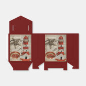 辞書プリントアートコースタルシーシェルライトハウス フェイバーボックス (折り畳みなし)