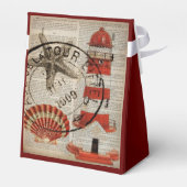 辞書プリントアートコースタルシーシェルライトハウス フェイバーボックス (裏面サイド)