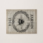 辞書プリントフランスの国ヴィンテージビー ジグソーパズル (横)