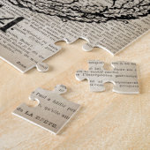 辞書プリントフランスの国ヴィンテージビー ジグソーパズル (側面)