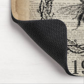 辞書プリントフランスの国ヴィンテージビー マウスパッド (コーナー)