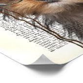 辞書ページのSteampunkヨークシャーテリア ポスター (角)