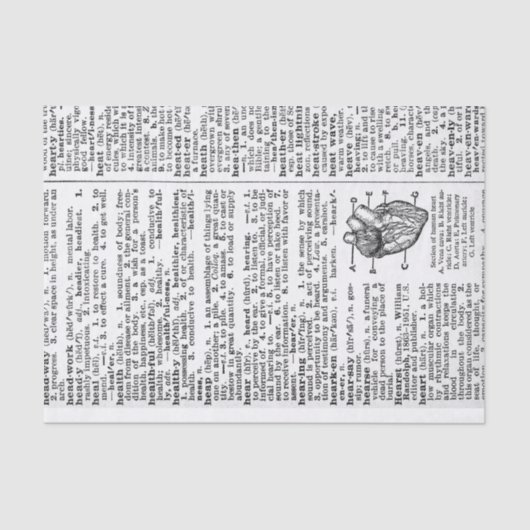 辞書ページ 薄葉紙 (正面)