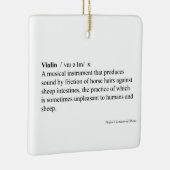 辞書ユーモアのある定義音楽 セラミックオーナメント (右)