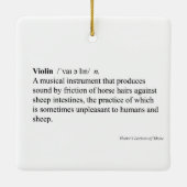 辞書ユーモアのある定義音楽 セラミックオーナメント (裏面)