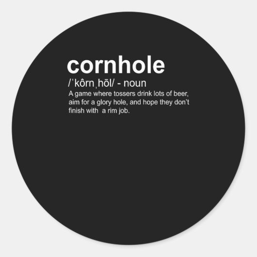 辞書定義コーンホールプレーヤー ラウンドシール (正面)