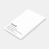 辞書定義ファミリ名とモットーカスタム ポストイット (アングル)