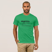 辞書意味おもしろい犬パパシャツ Tシャツ (正面フル)