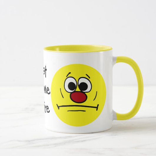 辞職された顔Grumpey マグカップ (右)