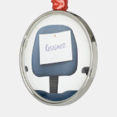 辞職される メタルオーナメント (左)