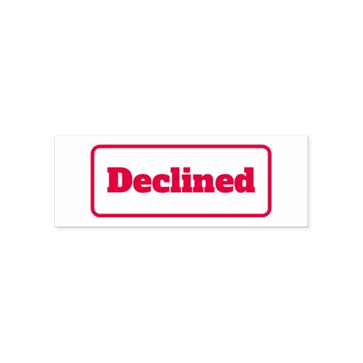 辞退されたシンプルOfficeビジネスタンプセルフインク セルフインキングスタンプ (デザイン)