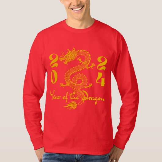 辰年のゴールド Tシャツ (正面)