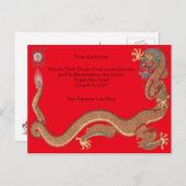 辰年の~の旧正月の郵便はがき シーズンポストカード (正面/裏面)