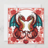 辰年バレンタインデーまたはすべての行事 シーズンカード (正面)